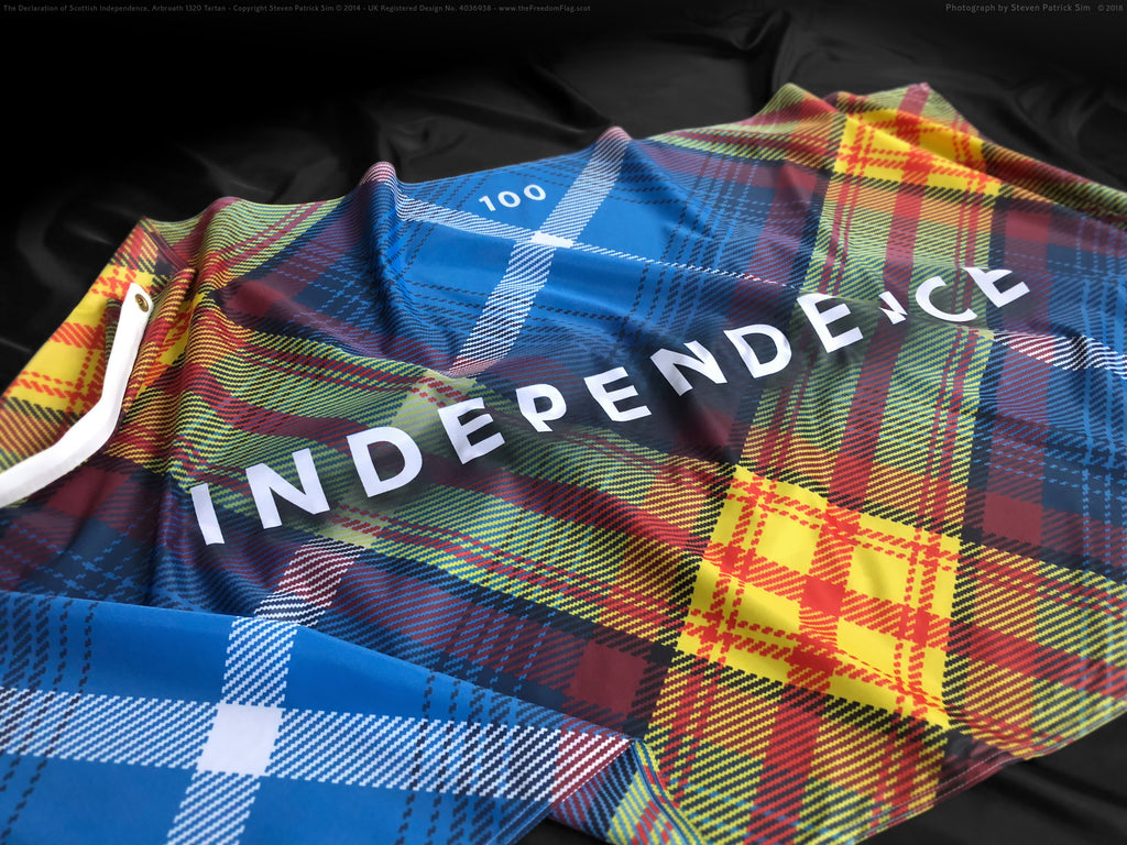 The independence tartan flag - a limited edition flag
