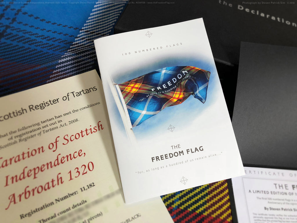 The freedom Flag with 16 page booklet - by Steven Patrick sim the Tartan Artisan